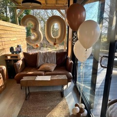 Large Sand White 40 Balloons, Foil Cream Brown Apricot Beige Number 40 Balloo…