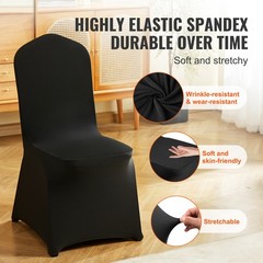 VEVOR 30/4/50PCS Stretch Spandex Folding Chair Covers for Wedding Party Dining