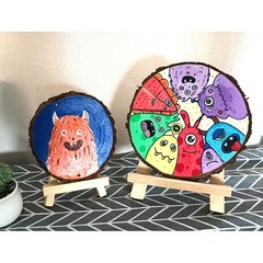 Wood Slices Round Discs Tree Bark Log Wooden Circles Rustic Craft DIY 3cm – 30cm