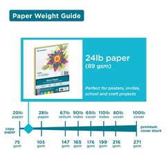 Printworks Neon Colored Paper, 24 lb, 5 Assorted Florescent Single,
