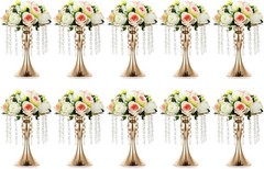 Modern 10-Piece Crystal Stand for Wedding Centerpieces