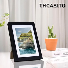 Picture Frames 5×7 Black Photo Frames Display 4×6 Pictures with Mat for Desk …