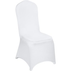 VEVOR 150PCS Stretch Spandex White Folding Chair Covers Banquet Elastic Wedding