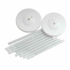 2 pcs 5 ft White Balloon Columns Stands Kit Set Wedding Party Decorations Sale