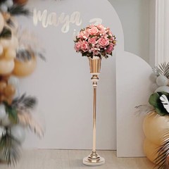 10Pcs Trumpet Vase Wedding Centerpiece Flower Stand Vintage Metal Flowers Decor