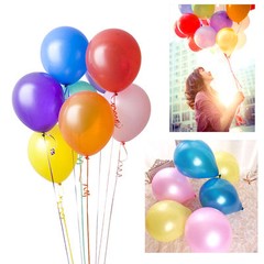 10″ Helium LATEX Quality Baloons WEDDING Ballons 16 COLOURS BALLOONS CURL RIBBON