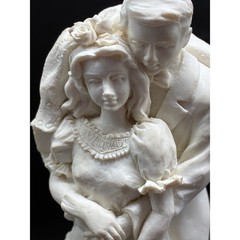 Linco Ceramic Wedding Cake Topper – 5″ Bride & Groom