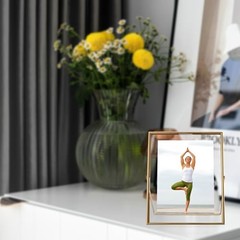 Gold Floating Frame (2 Set), For Picture 7×9, 6×8, 5×7, Tabletop 8″×10″ Gold(U)