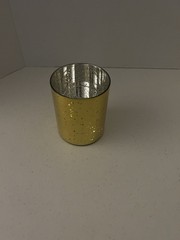 Glasseam 12-Gold Cylinder Vases/Pillers For Candles/Center Pieces 6-6” & 6-4”