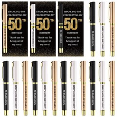 24 Set Birthday Party Favor for Guest 50th Birthday Ballpoint Pens with Thank…