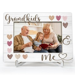 ONDTOM Grandkids Grandchildren Picture Frame, Grandparents Day Birthday Gifts…