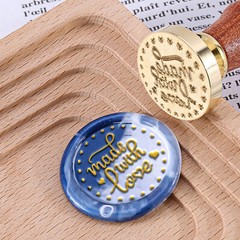 Heart Garland Bee Wax Seal Stamp Heads Removable Sealing Brass Stamp Heads