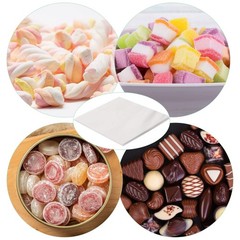 300 Pcs Candy Wrappers for Homemade Candy Non Stick Wax Paper Squares, 5×5 Inch