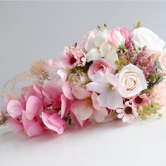 Waterfall Bridal Bouquet Floral Centerpiece for Festival Proposal Marriage