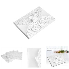 10Pcs/Set European Style Carved Personalized Business Wedding Invitation Ca