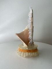 Vintage 60’s 70’s 80s? Chapel Bells Heart Shape Cake Topper