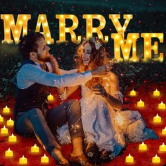 Hortsun Marry Me Light up Letters Proposal Decorations Will You Me, Red