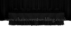 Cake table skirt,Top Table skirt With Swag with Fairly led lights With 30p Clips