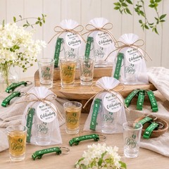 MEPIG 25 Set Baby Shower Favors for 25 Guests, Oh Shot Glasses