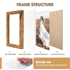 TWING 5×7 Picture Frames Set of 6, Rustic Photo Frames Collage for Wall Decor…