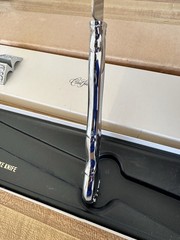 Carvel Hall Silver Metal Cake Knife Floral Handle 13in w/ Original Box