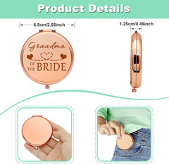 Grandma of the Bride Gifts Wedding Party Gifts Thank You Gift Compact Mirror for