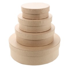 4 Pcs Cardboard Bracelet Boxes Small Paper Packaging Empty Decorative Keepsake