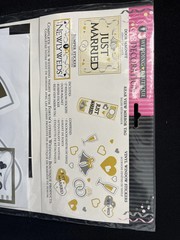 Bride & Groom Car Decoration Kit – 20 Pieces Included (Window Stickers, Magnet)