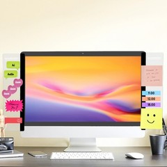 Office Desk Accessories 2pcs Monitor Memo 8 x 4 inches, Board 3