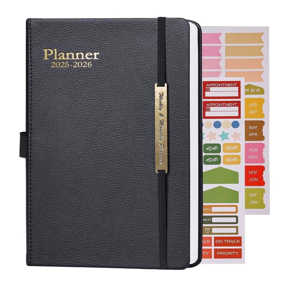 Samboo 2025-2026 Daily Work Teacher Student Planner Weekly and Monthly Leathe…