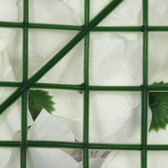 12PCS Artificial Flower Wall Background Silk Rose Mat for Wedding Backdrop Decor