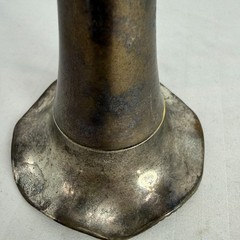 Vtg Silverplate Tussie Mussie Flower Holder Nosegay Bridal Wedding Bouquet 7.5”