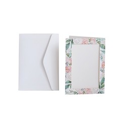 25 PICTURE FRAMES 7″ Floral Paper Photo Cards with Envelopes Party Favors Home