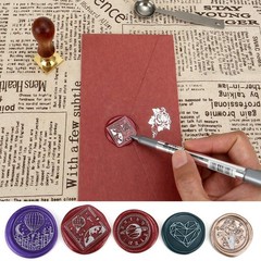 Wax Seal Pen Kit, Yoption 4 Pieces Metallic Pen for Decorating Sealing Stamp …