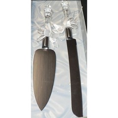 Treasure Masters Classics Bridal Guest Register Pen & Cake Server Set Stainless