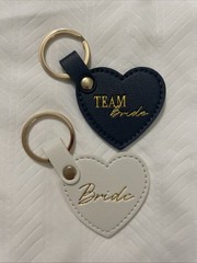 Bride Gifts For The Wedding Party, Keychain ‘Team Bride’ Wedding favor Blue
