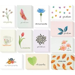Best Paper Greetings Get Well Cards Assortment Box – 48 Pack, 4×6 Inch, 12 Fl…