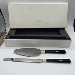 Vera Wang by Wedgwood «With Love» Cake Knife & Server Great Wedding Gift Black
