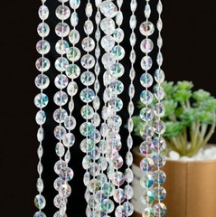 99FT/30M Multi-Color Acryli Crystal Beads Garland Wedding Decorations Party