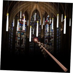 18 Pcs Floating Candles with Wand, Magic Decorations Magic Hanging 18 pack