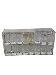 Pottery Barn Placecard Holders Clear Glass Cubes Wedding Shower Display Set 8