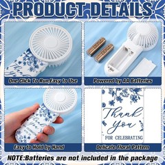 Bulk 10 Pcs Portable Wedding Fans Wedding Favors Thank You For Celebrating Fans