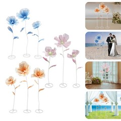 3PCS Giant Artificial Flower Decor for Wedding Background Artificial Flowers