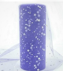 Star Moon Glitter Tulle Roll 10 Yard 15cm Tutu Wedding Decor DIY Party Supplies