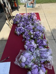 Lot of 19 Artificial Lavender Blush Peony Bouquets Wedding Floral Decor