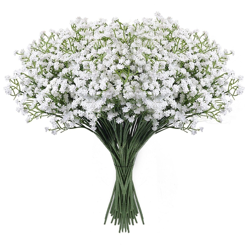 LYLYFAN Babys Breath Artificial Flowers,18 Pcs Gypsophila Faux Flowers for We…