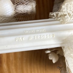 10” Vintage 1959 Plastic Bride & Groom Novelty Wedding Cake Topper Bells *READ*