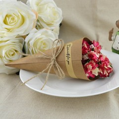 50/100 Vintage Kraft Paper Cones Bouquet Candy Boxes Wedding Party Gifts Flower