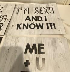 Reverse Wedding Photo Booth Signs Set Rustic Black White Bride Groom Props