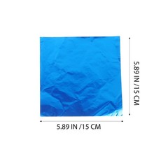 600Pcs Reusable Aluminium Foil Chocolate Wrapping Paper Assorted Color for Candy